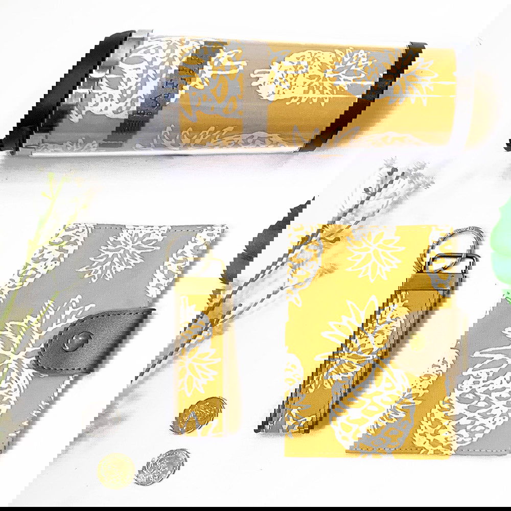 Batik Key Fob - Golden Pineapple - Batik Boutique