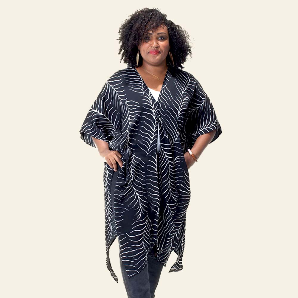 Batik Kimono - Black Fern - Batik Boutique