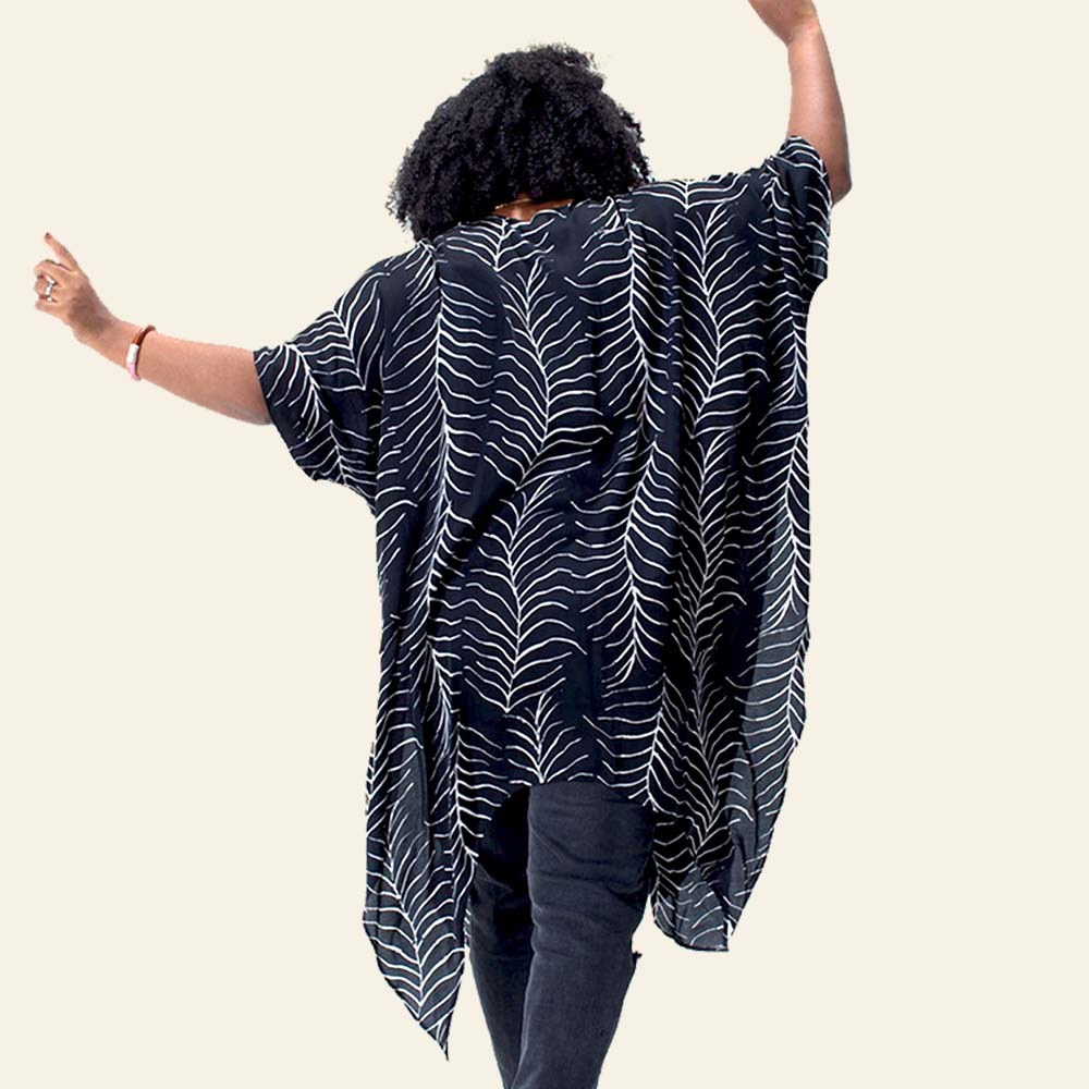 Batik Kimono - Black Fern - Batik Boutique