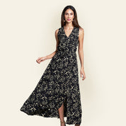 Batik Maxi Dress- Black Diwanie - Batik Boutique