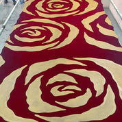 artisan photo of the Rose design being printed 