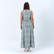 Batik Maxi Dress - Sage Melati - Batik Boutique
