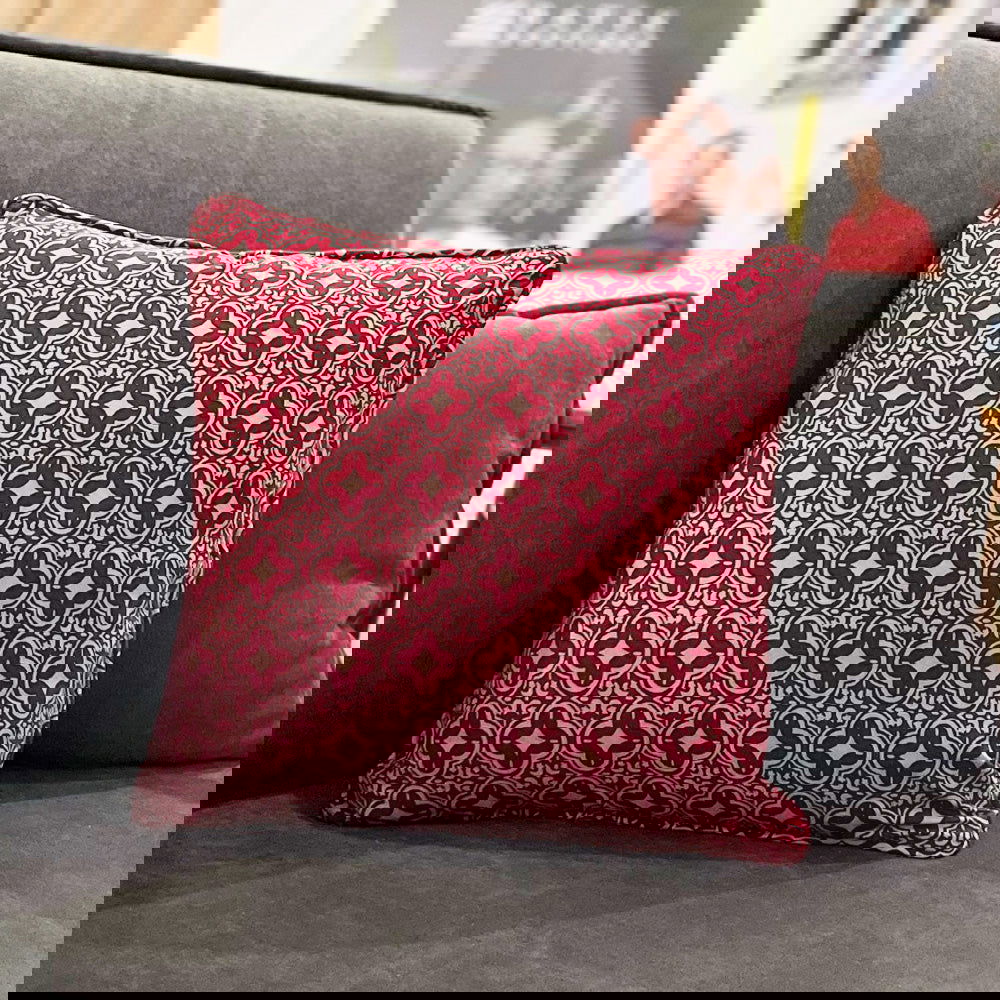 Batik Pillow Cover (Square) - Crimson Celestial - Batik Boutique