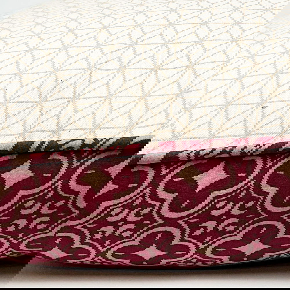 Batik Pillow Cover (Square) - Crimson Celestial - Batik Boutique