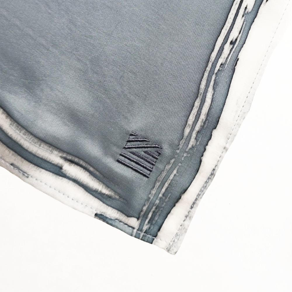 Batik Scarf (Silk Cotton) - Brushed Steel - Batik Boutique