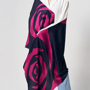 Batik Scarf (Silk Cotton) - Fuchsia Rose - Batik Boutique