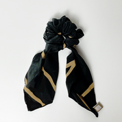 Batik Scrunchies - Black Ecru - Batik Boutique