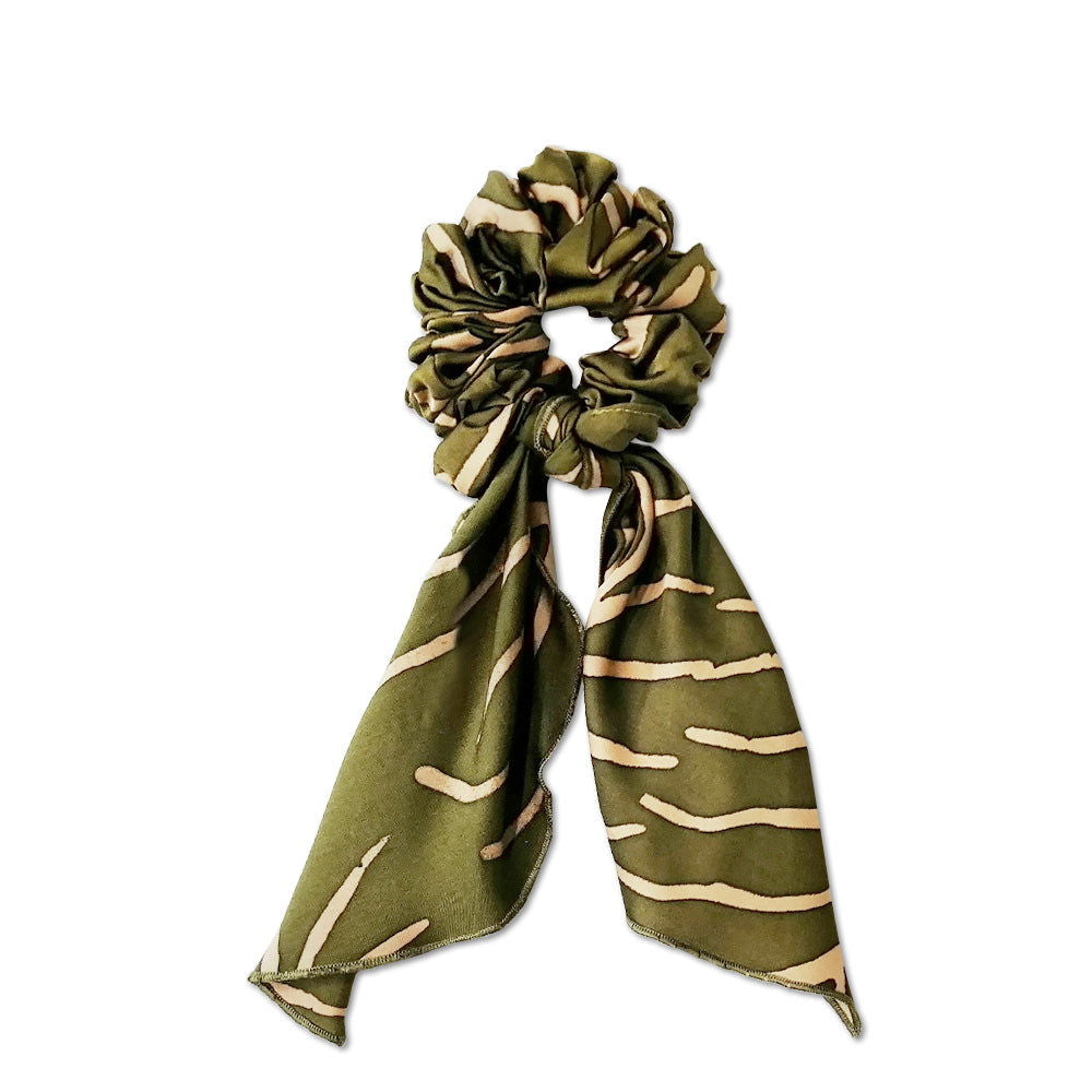 Batik Scrunchies - Moss Fern - Batik Boutique