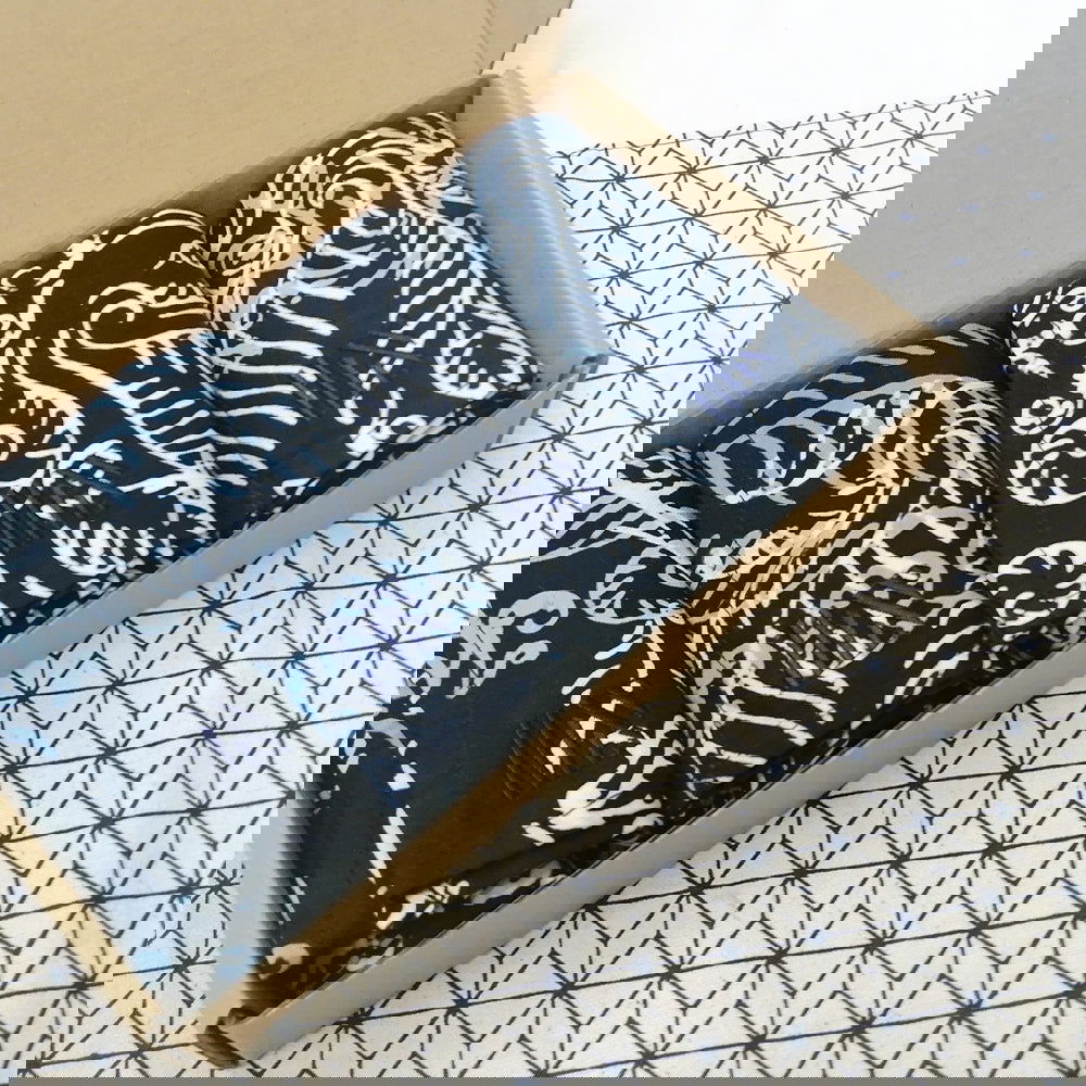 Batik Serviette Set - Blue Nautical Fern - Batik Boutique