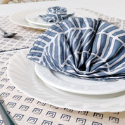 Batik Serviette Set - Grey Banana Leaf - Batik Boutique