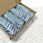 Batik Serviette Set - Grey Banana Leaf - Batik Boutique
