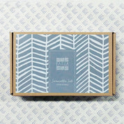 Batik Serviette Set - Grey Banana Leaf - Batik Boutique