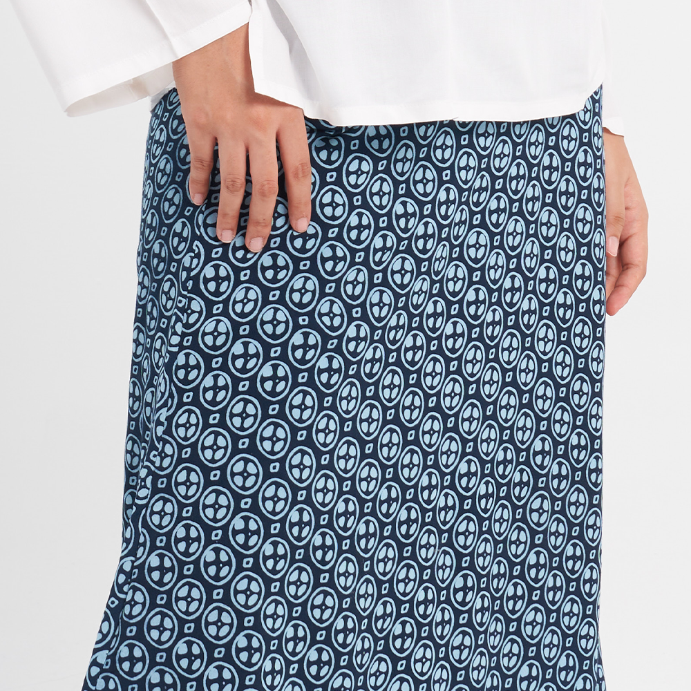 Batik Skirt - Navy Lemang - Batik Boutique
