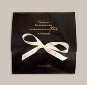 Batik Square Scarf (Silk Cotton) - Onyx Palma - Batik Boutique