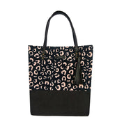 Batik Tote Bag (Canvas base) - Black Leopard - Batik Boutique