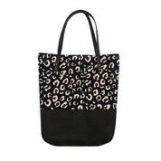 Batik Tote Bag (Canvas base) - Black Leopard - Batik Boutique