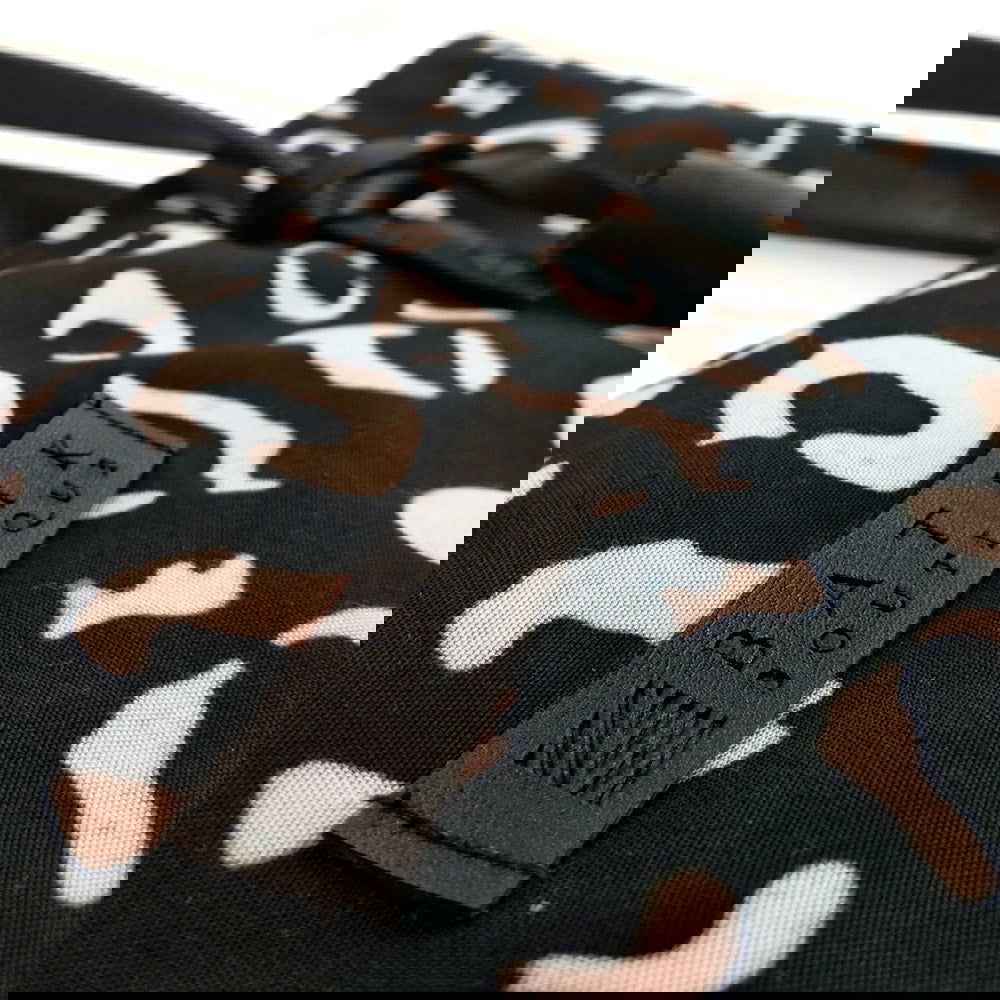 Batik Tote Bag (Canvas base) - Black Leopard - Batik Boutique