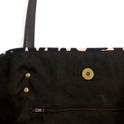 Batik Tote Bag (Canvas base) - Black Leopard - Batik Boutique