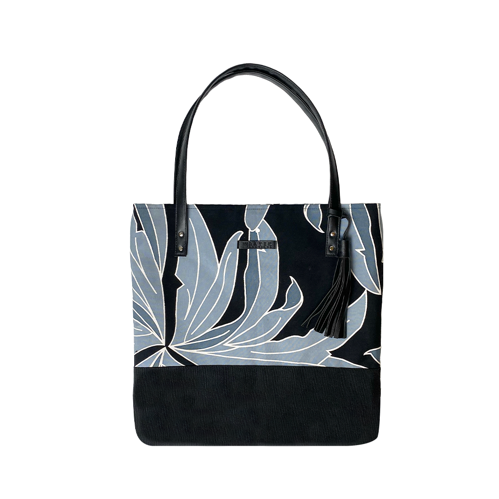 Batik Tote Bag (Canvas base) - Midnight Palma - Batik Boutique