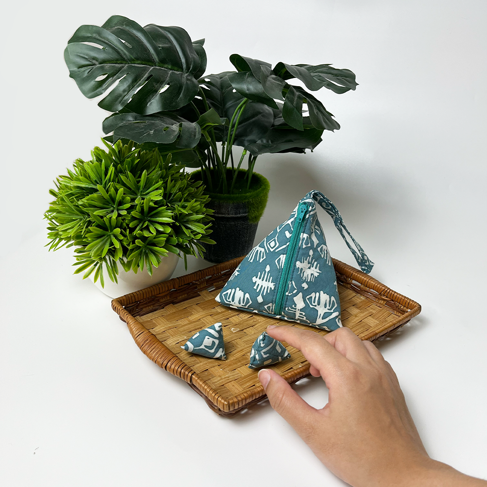Batu Seremban - Turquoise Tikar - Batik Boutique