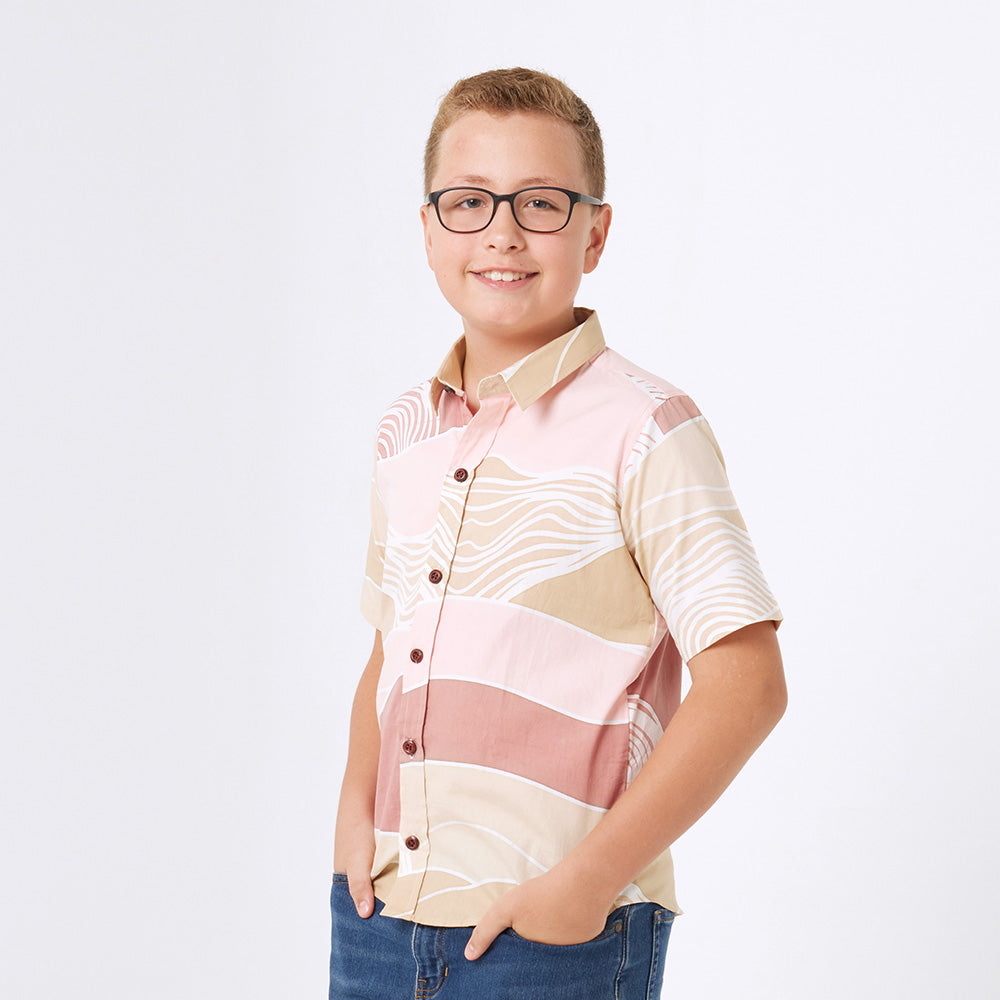 (SALE) Boy's Batik Shirt - Dawn Bukit