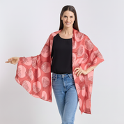 Batik Scarf (Silk Cotton) - Crimson Yuan Dian