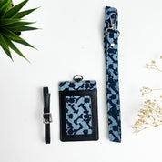 Batik Lanyard and Luggage Tag - Midnight Arabesque