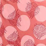 Close up of the Crimson Yuan dian pattern 