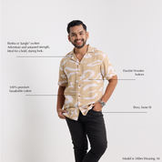 Men's cuban in tan rimba with description and special qualities 