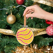 Batik DIY Painting Ornament - Holly Berry
