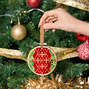 Batik DIY Painting Ornament - Holly Berry