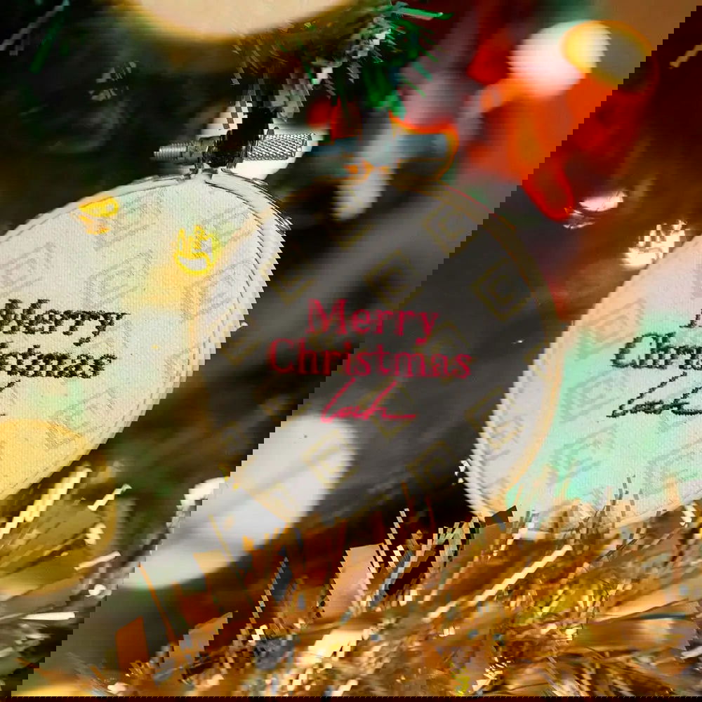 Embroidered Ornaments - Merry Christmas Lah - Batik Boutique