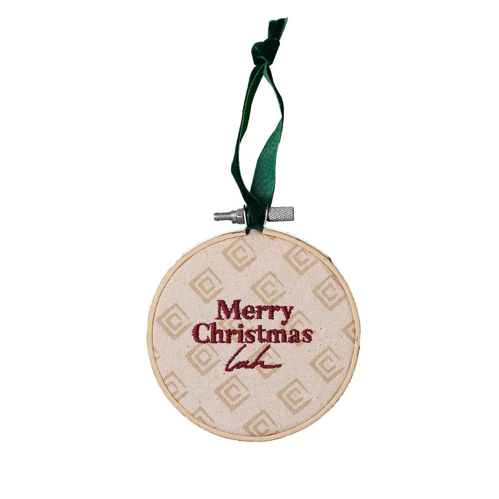 Embroidered Ornaments - Merry Christmas Lah - Batik Boutique