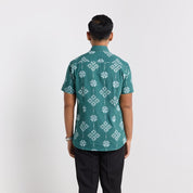 Men's Batik Shirt - Emerald Songket