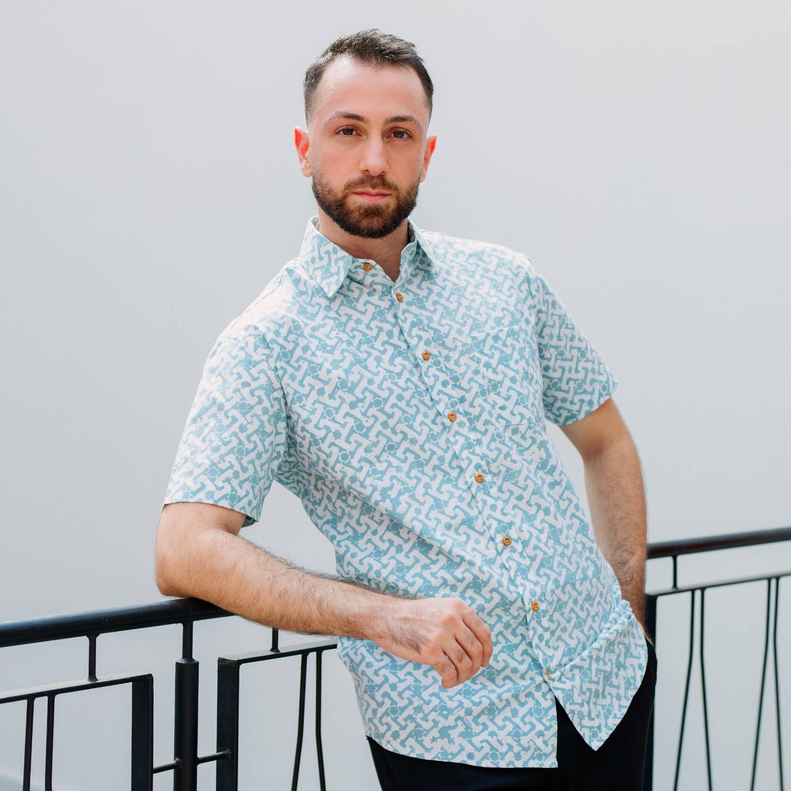 Men's Batik Shirt - Teal Arabesque
Lifestyle 