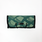 Batik Roll-Up Travel Pouch - Green Nasi Lemak