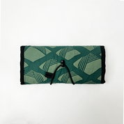 Batik Roll-Up Travel Pouch - Green Nasi Lemak