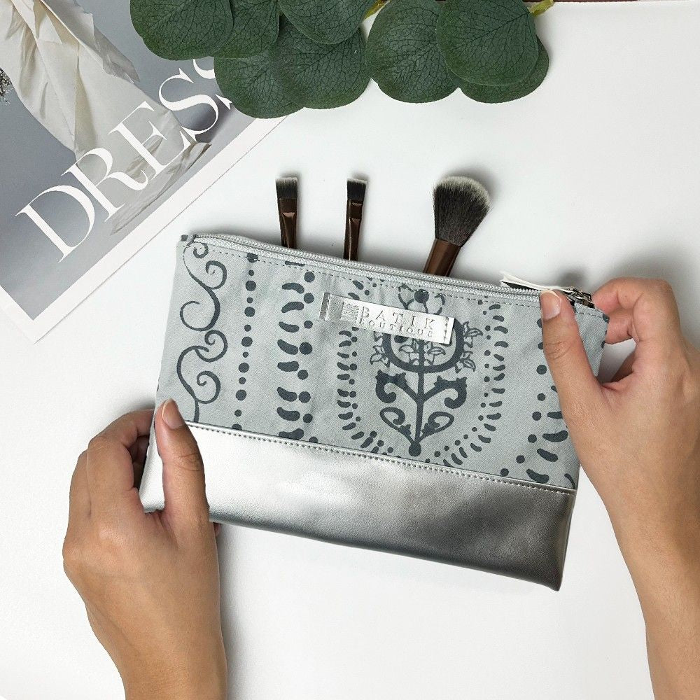 grey petola makeup bag 