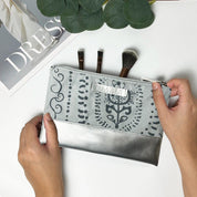 grey petola makeup bag 