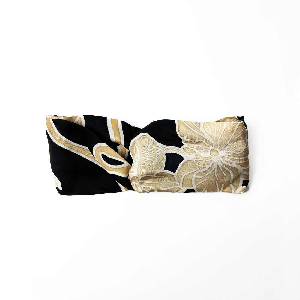 Batik Headband - Onyx Fleur