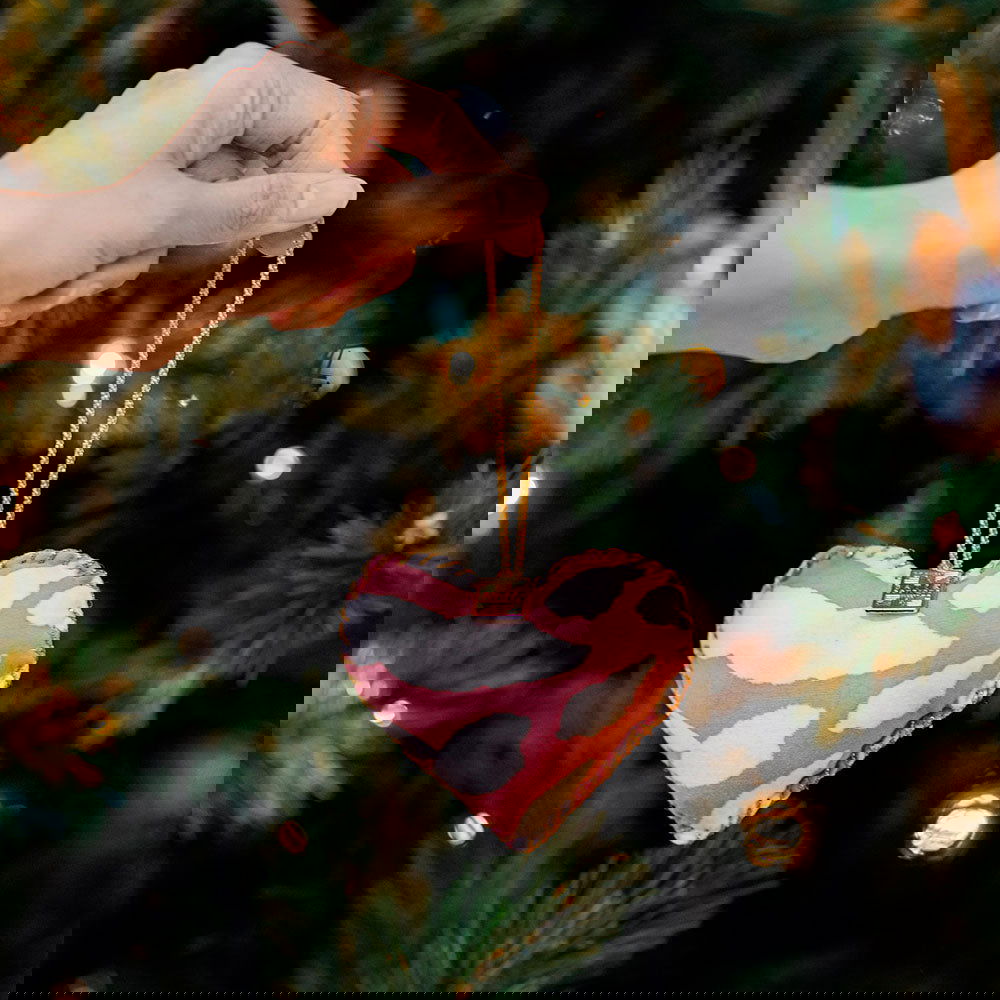 Heart Ornament (Reversible) - Coral Bunga - Batik Boutique