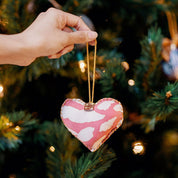 Heart Ornament (Reversible) - Coral Bunga - Batik Boutique