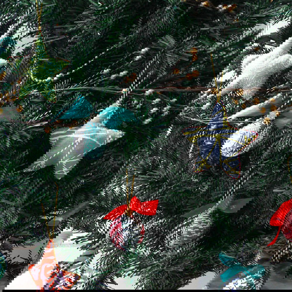 Heart Ornament (Reversible) - Coral Bunga - Batik Boutique