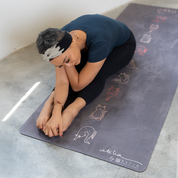 Home Yoga Mat - Jet Cat Yogis - Batik Boutique