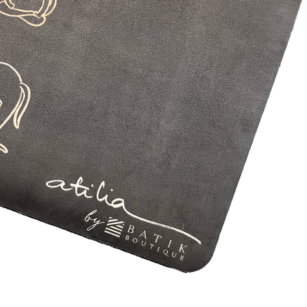 Home Yoga Mat - Jet Cat Yogis - Batik Boutique