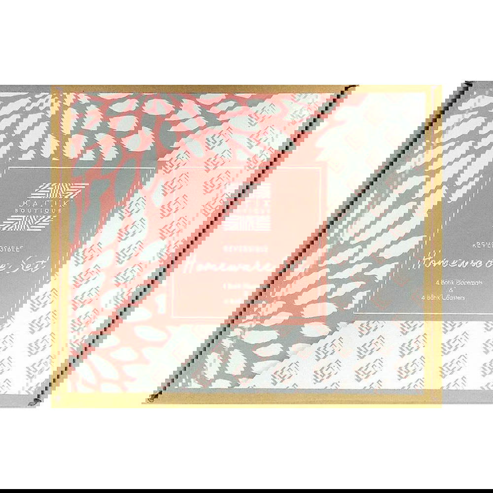 Homeware Gift Set (Reversible) - Coral Bunga - Batik Boutique