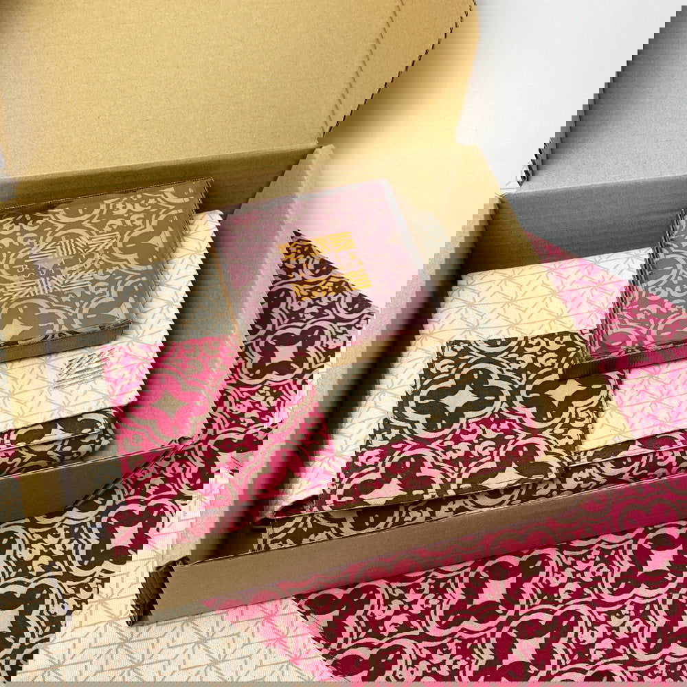 Homeware Gift Set (Reversible) - Crimson Celestial - Batik Boutique