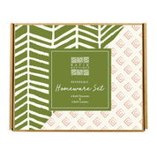 Homeware Gift Set (Reversible) - Sage Banana Leaf - Batik Boutique