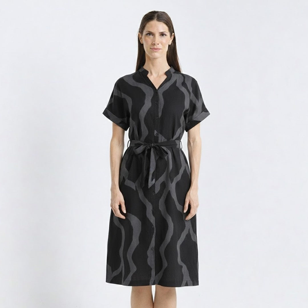 Front view of the Jet chai ayaz dress 