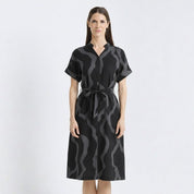 Front view of the Jet chai ayaz dress 